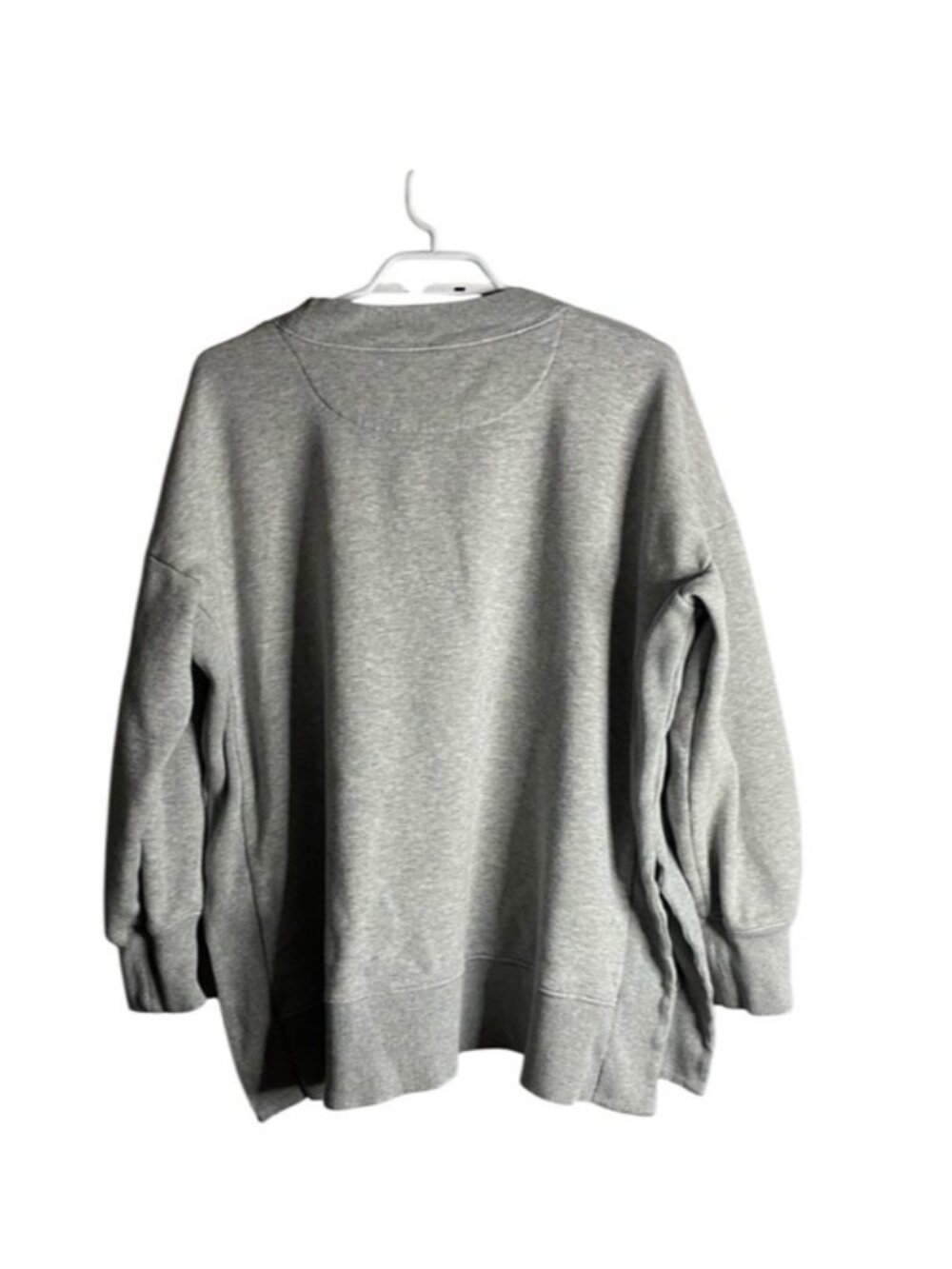 Aerie Women's Gray Oversized Crewneck Casual Wear Sweatshirt - Picture 8 of 8